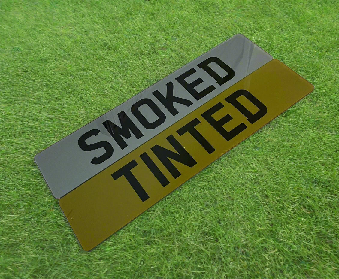 Show Plates - Tinted Plates - Signs